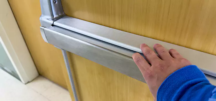 Installing a Push Bar on a Door Fishers
